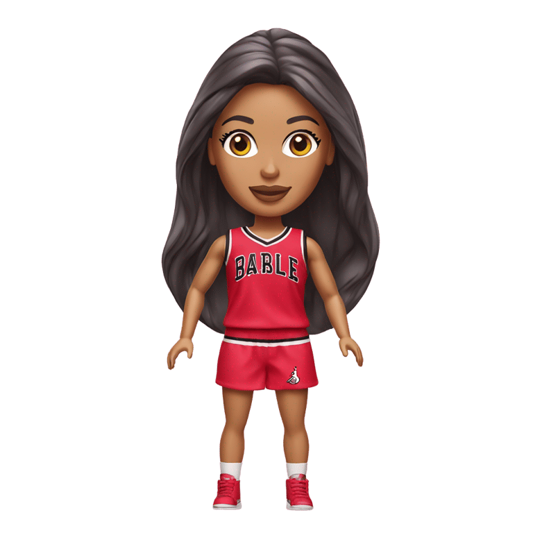 絵文字：Barbie dressed in jordan