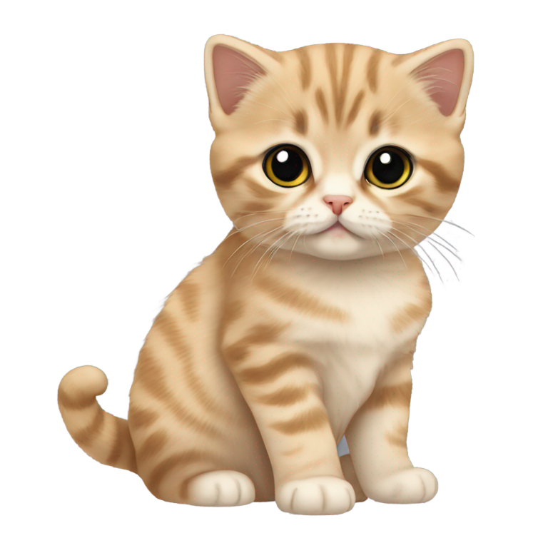 genmoji: Kittens (especially Scottish Fold) –and tiny meows