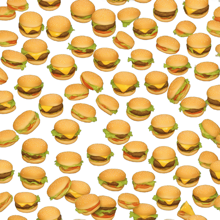 genmoji: Fried Egg Hamburgers