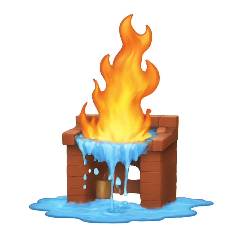 genmoji : Mettre de l'eau sur le feu