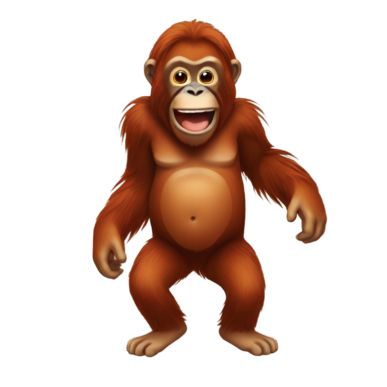 genmoji : Corps d'orang-outan