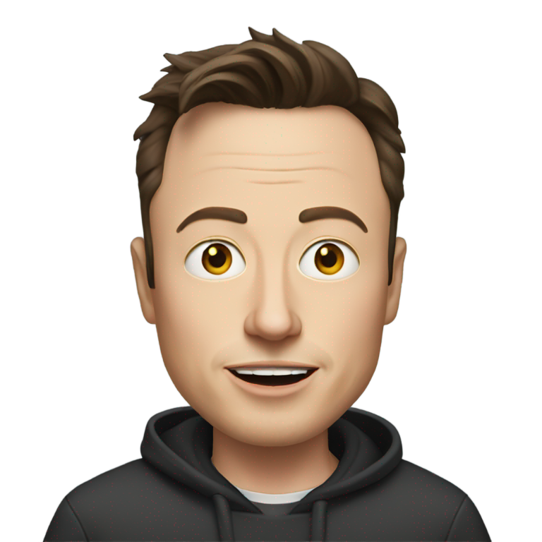 genmoji: Weird Crazy Elon Musk