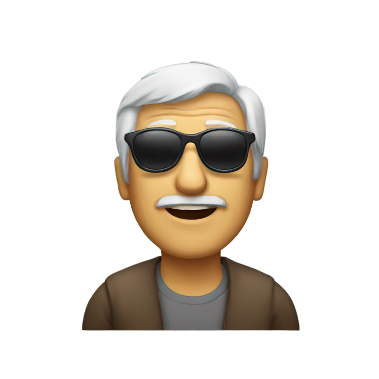 genmoji：戴墨镜的老人