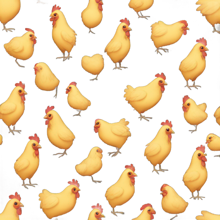 genmoji : poulet noir