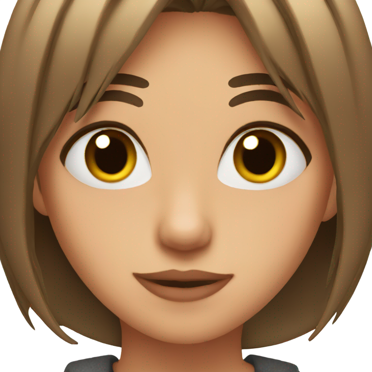 genmoji : Fille avec des poils de chat peints
