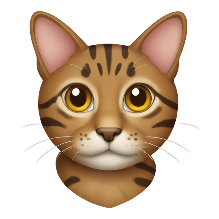 genmoji: Brown tabby cat