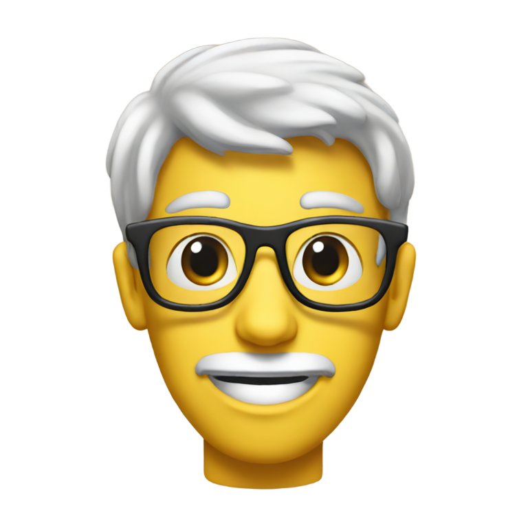 genmoji : Un intello avec un pénis