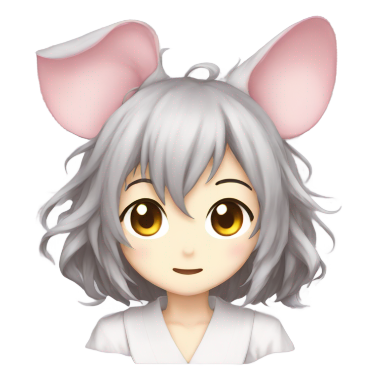 genmoji：东方Project的纳兹琳，鼠耳