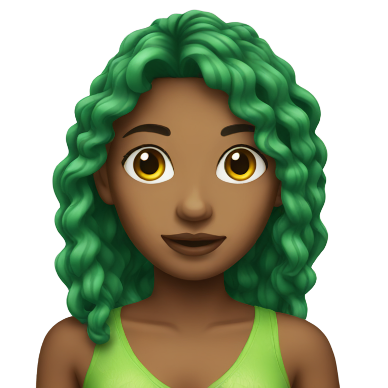 genmoji：热带女孩