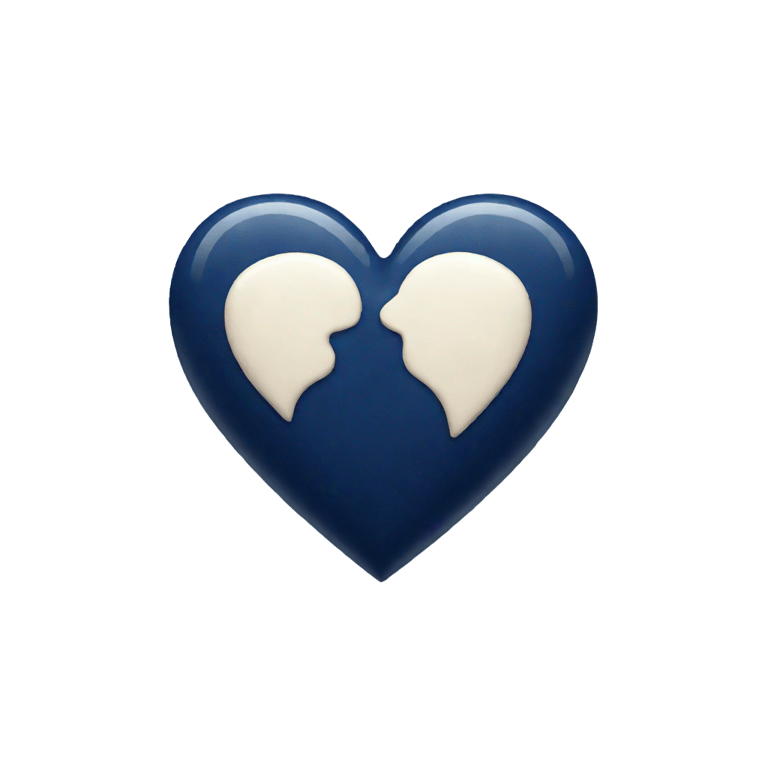 絵文字：Navy blue heart