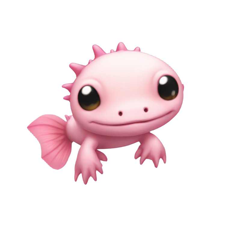 genmoji : Axolotl mignon