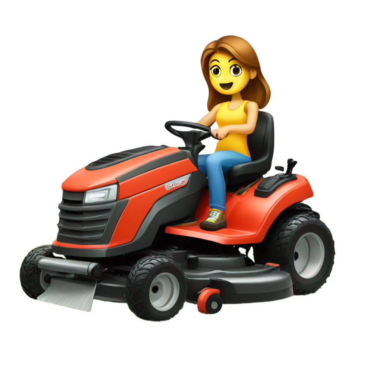 genmoji：割草机在女性表情符号脸上修剪胡须