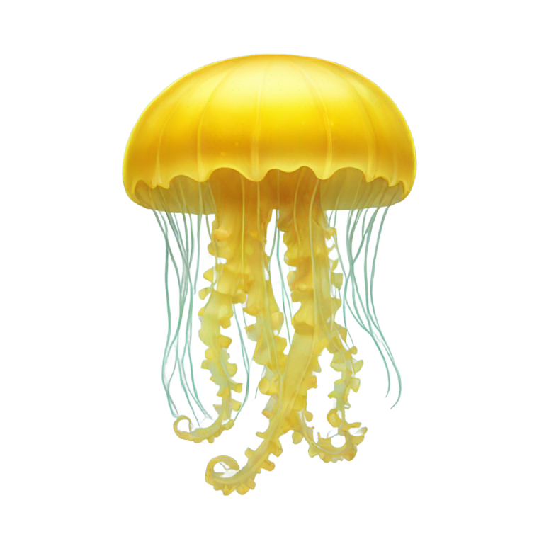 genmoji : Méduse jaune