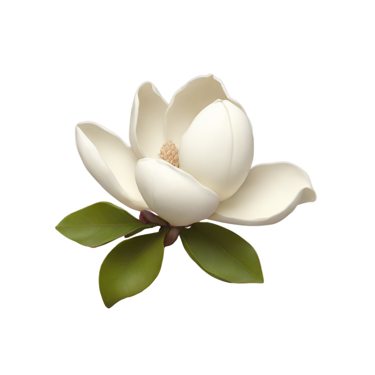 genmoji : Esthétique de fleur de magnolia