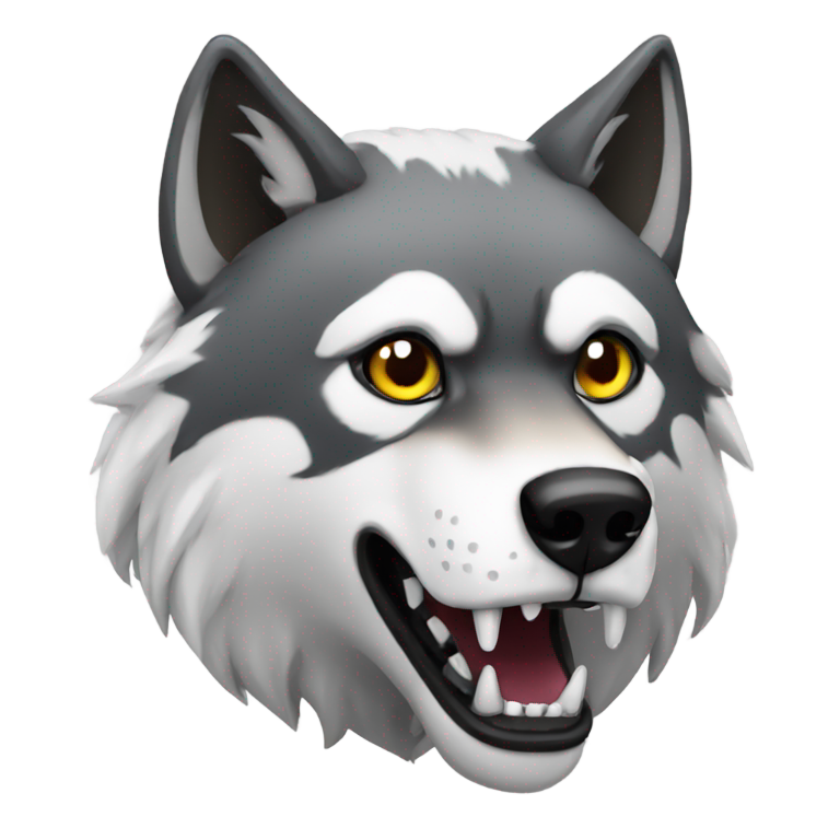 genmoji : Loup étrange