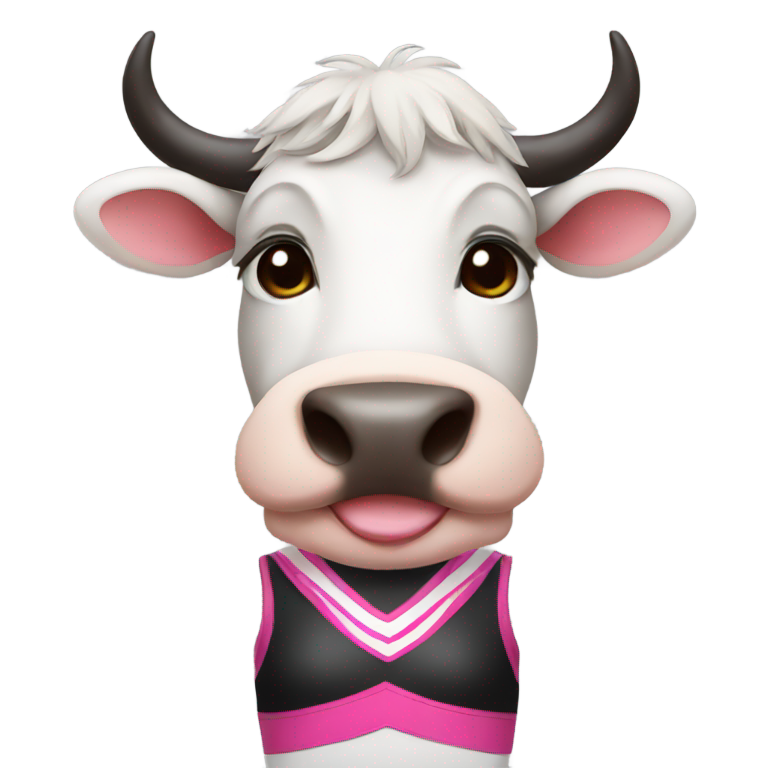 genmoji：奶牛啦啦队员