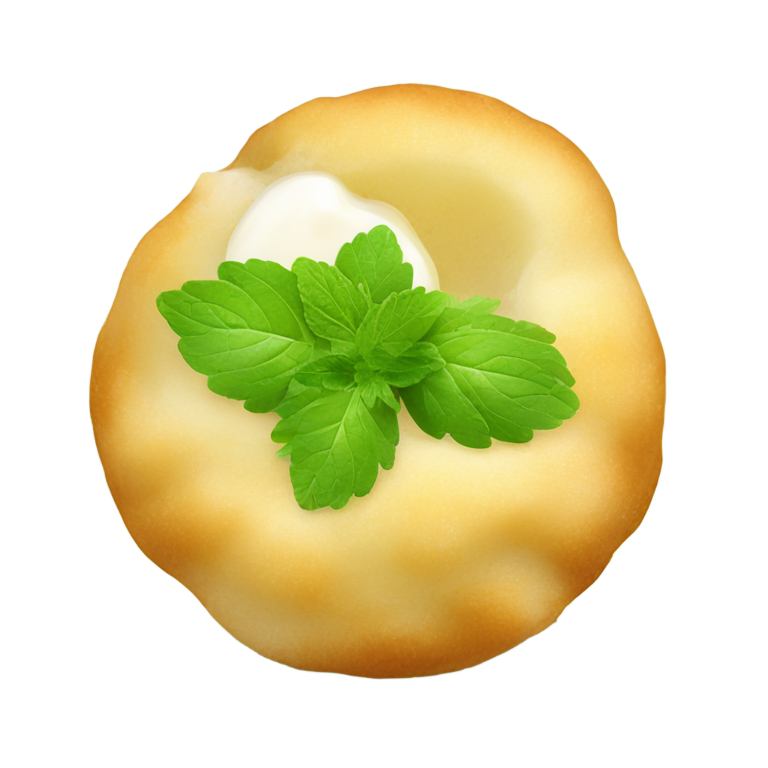 genmoji：戈尔甘帕，装满香菜和薄荷水的印度开胃小吃