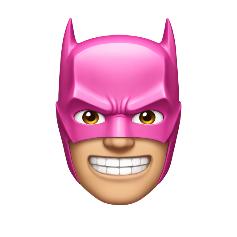 genmoji : Batman rose