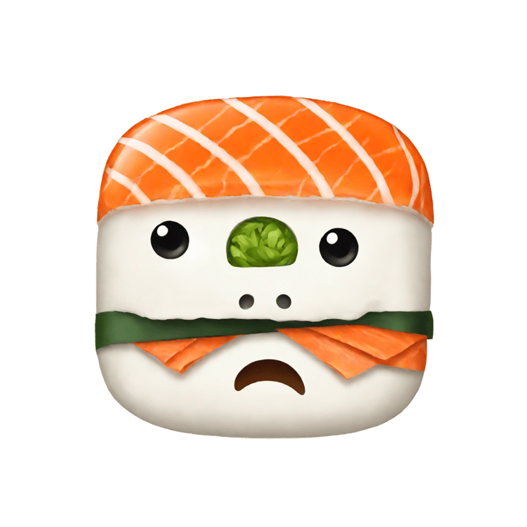 genmoji : sushi avec visage