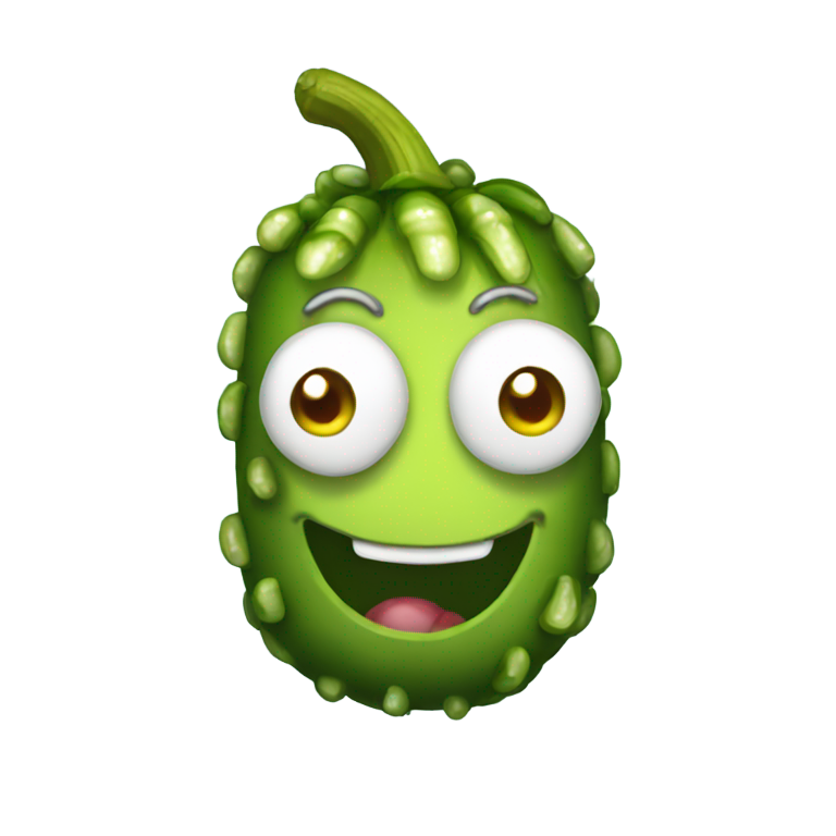 genmoji : Licorne cornichon