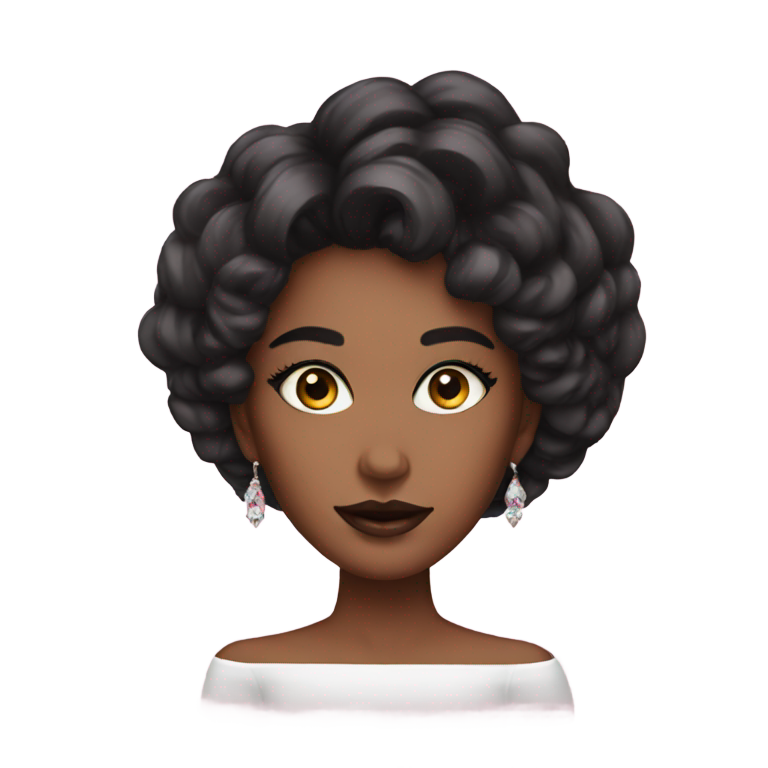 genmoji: over the top make up girl
