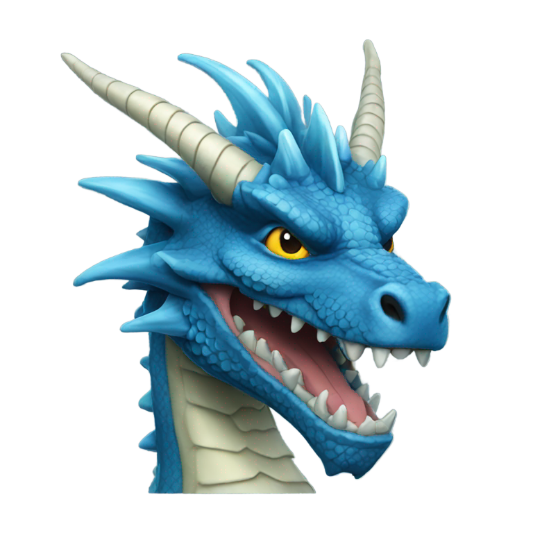 genmoji : Dragon bleu