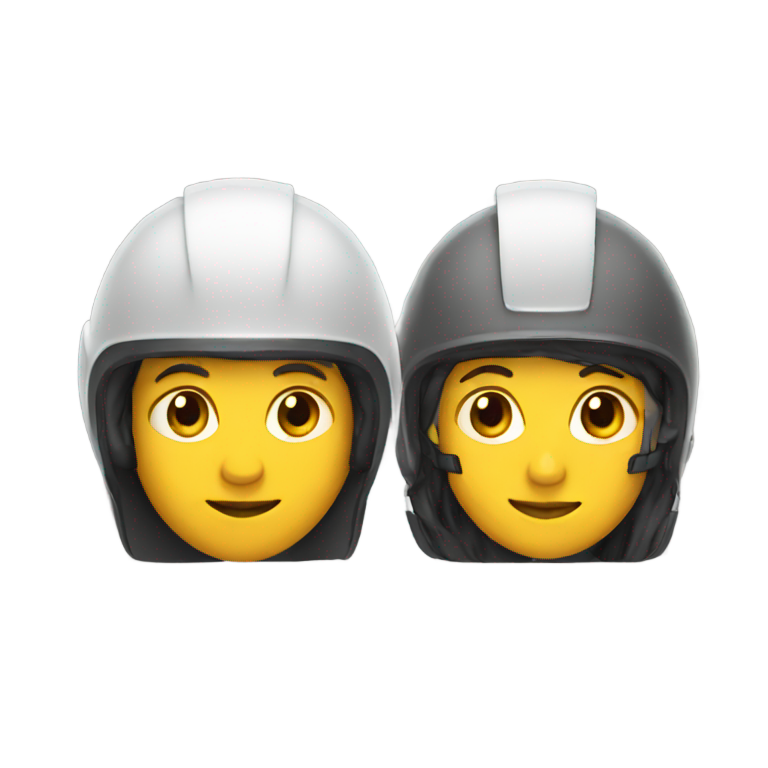 genmoji : deux personnes avec casque