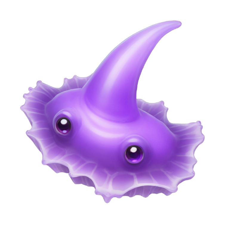 genmoji : Limace de mer améthyste / Jorunna parva