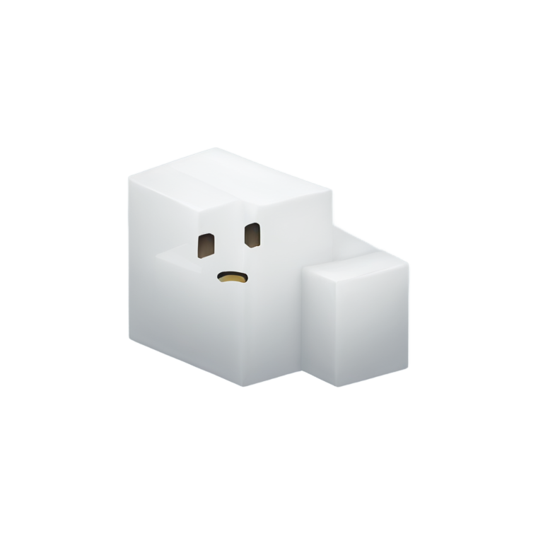 genmoji：一个白色的 glitch 矩形