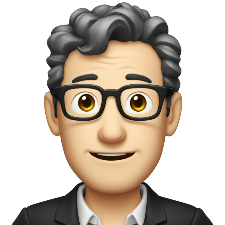 genmoji : Tom Kenny portant une jupe noire