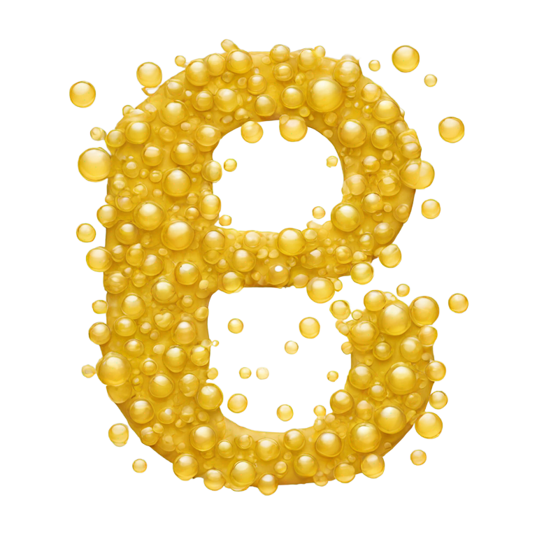 genmoji : Lettre b en bulles