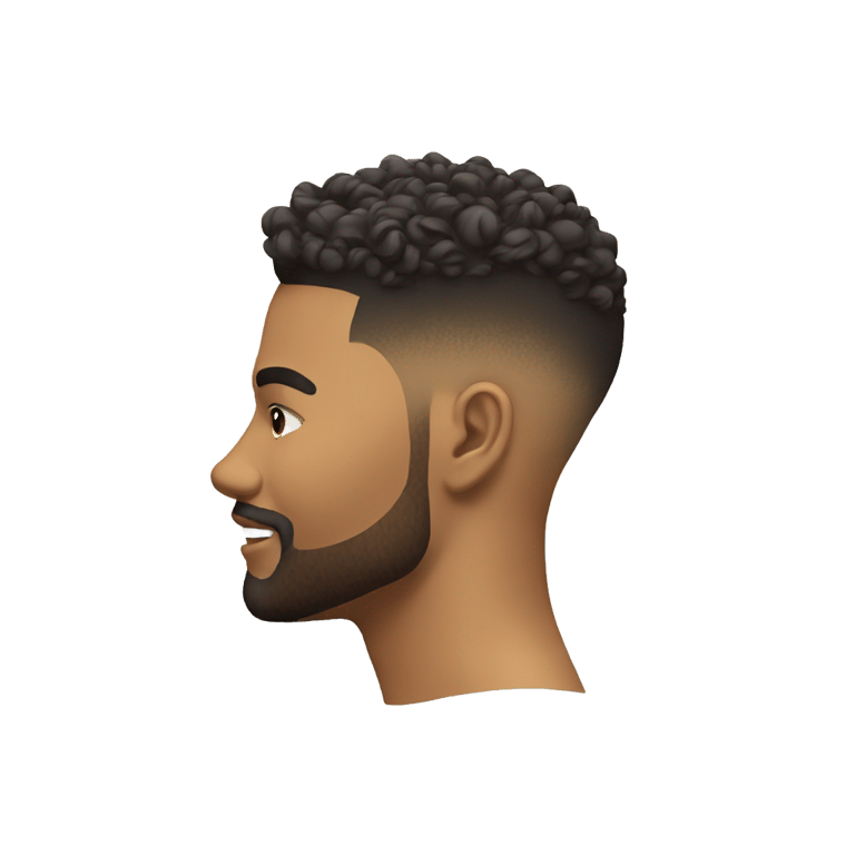 絵文字：Low taper fade