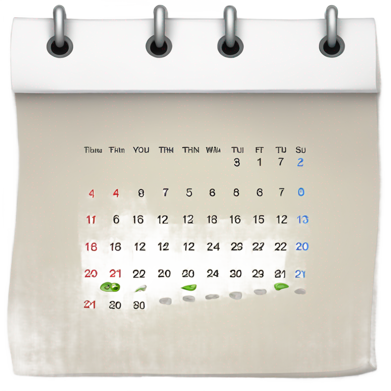 絵文字：4月11日金曜日のデイリーカレンダーページ