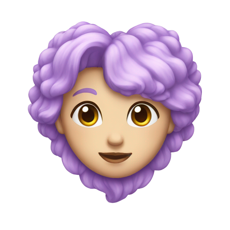 genmoji：紫丁香心形
