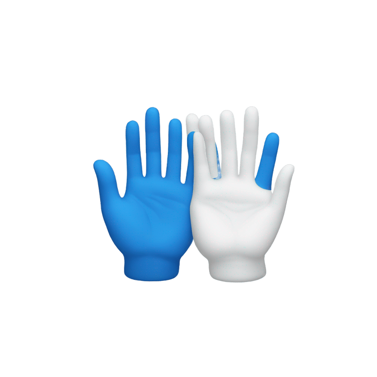 genmoji：白手和蓝手
