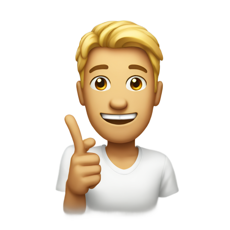 genmoji：😏🖕 得意地竖中指