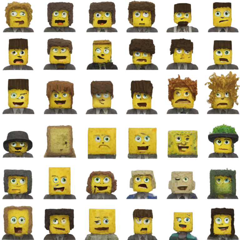 絵文字：I remade every Mob into Spongebob in Minecraft