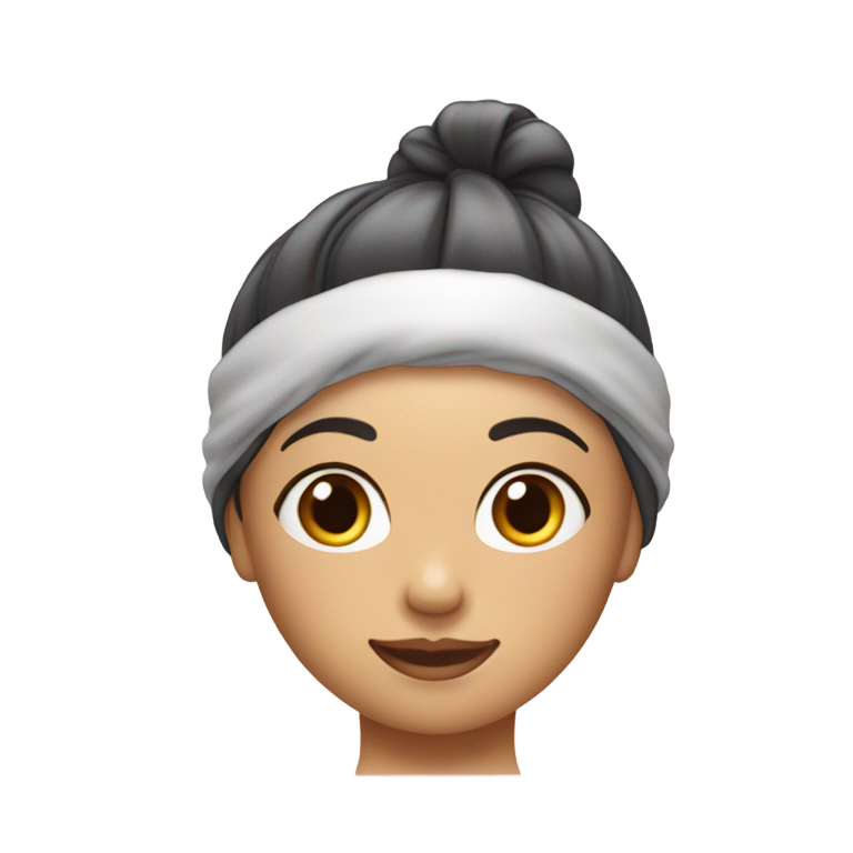 genmoji : Une femme en maillot de bain avec du lait coulant sur le visage.