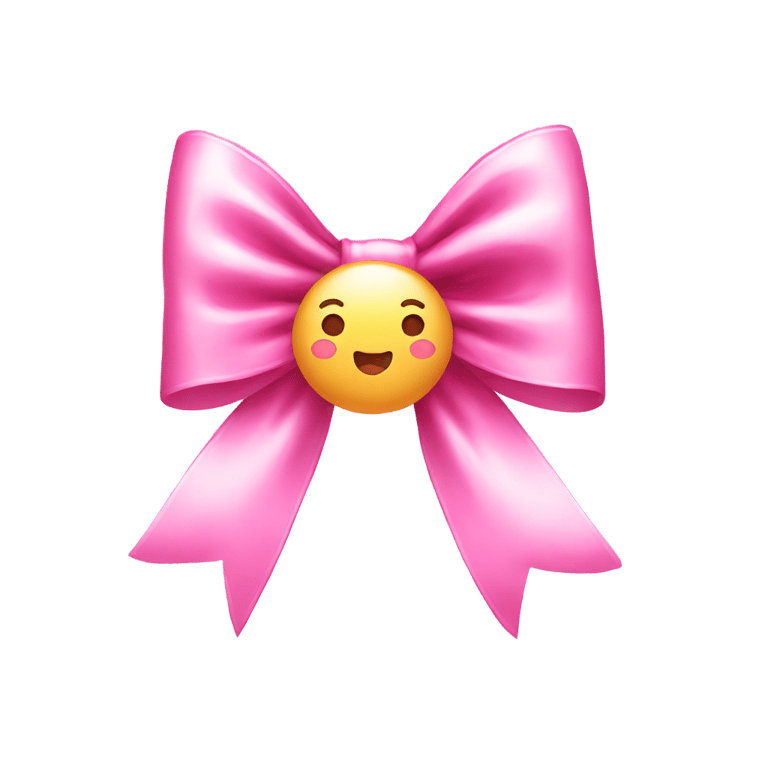 絵文字：Kawaii bow pink