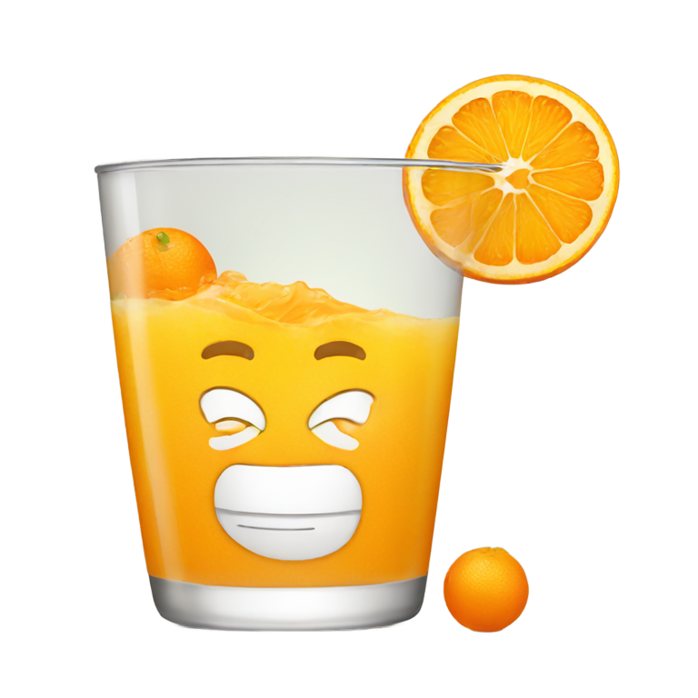 genmoji: orange juice