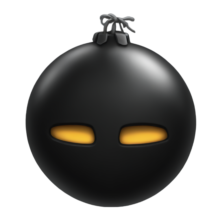 genmoji : bombe noire