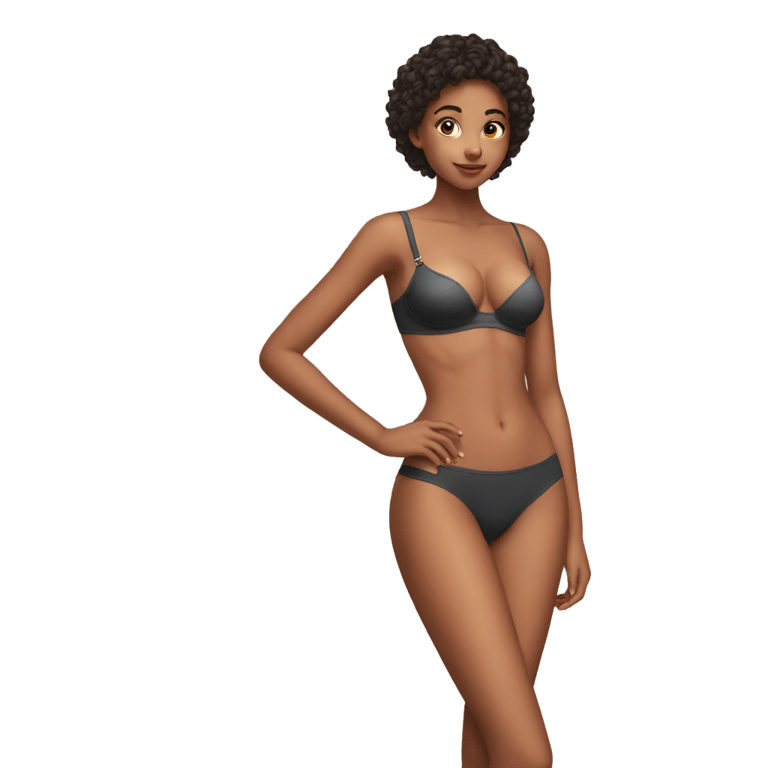 genmoji: very hot 19 yearsold  girl with smallest bra