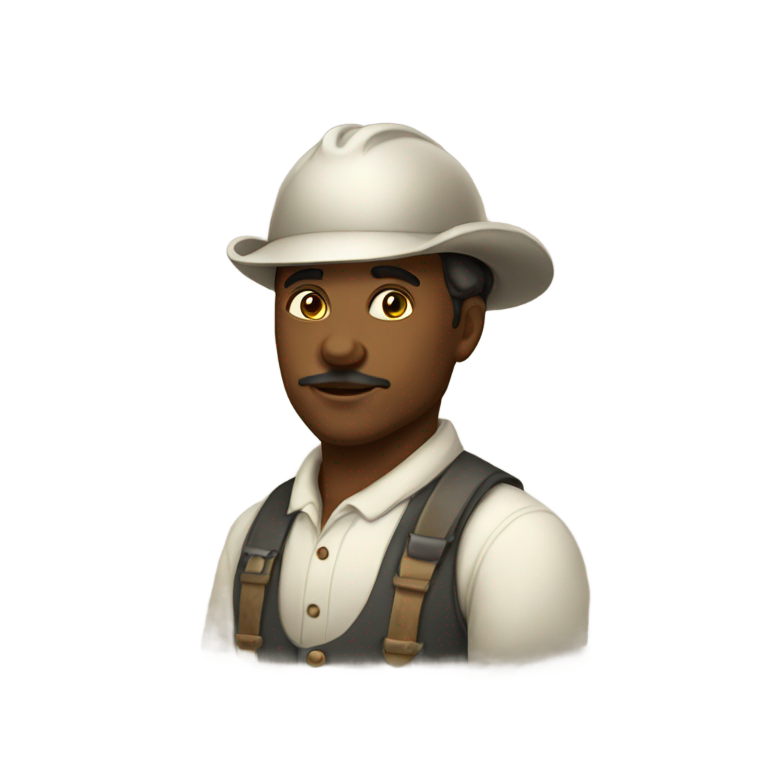 genmoji：1800年代的工人
