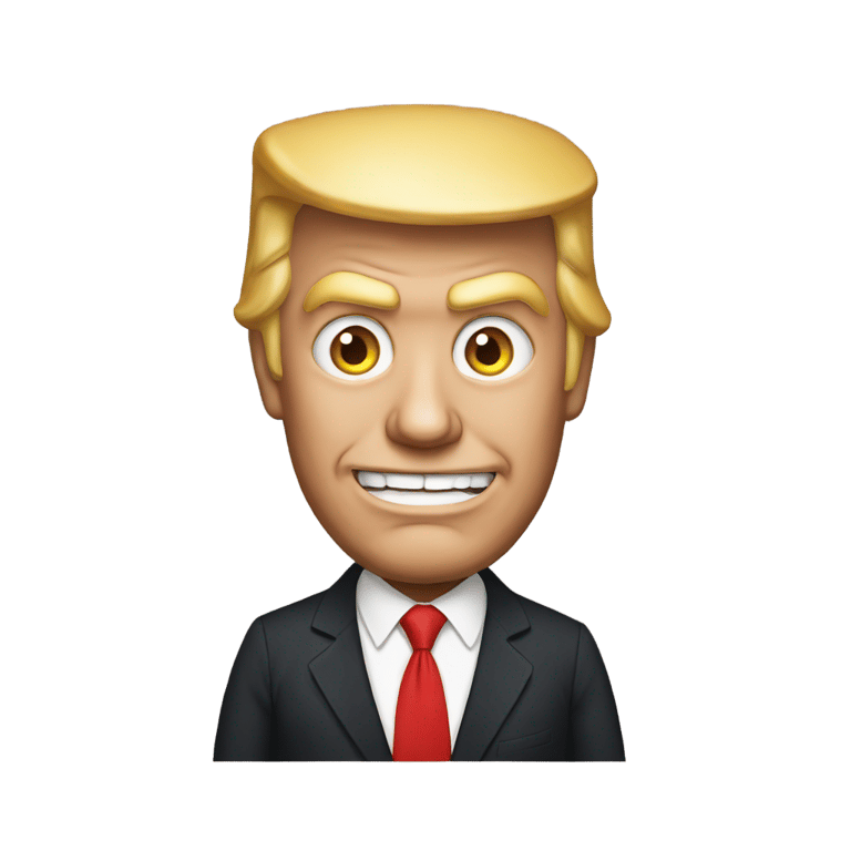 genmoji : Donald Trump evil