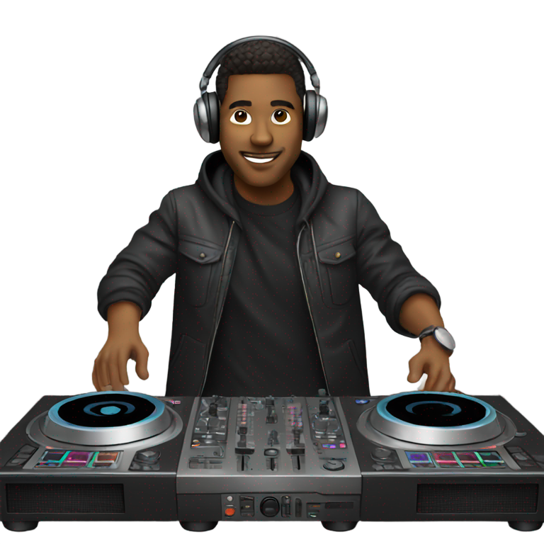 genmoji : DJ at the controls
