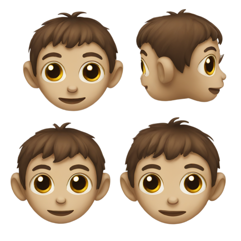 genmoji: Monkey with autism