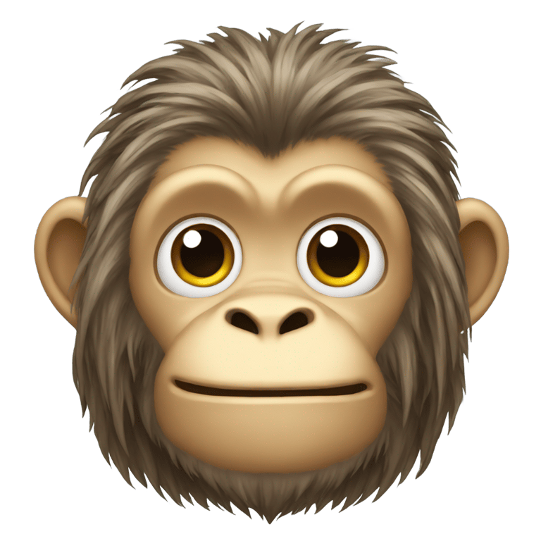 genmoji：长发猴子