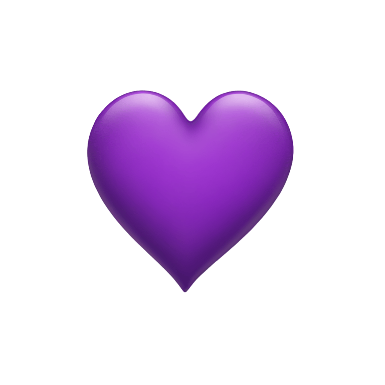 genmoji : Purple heart