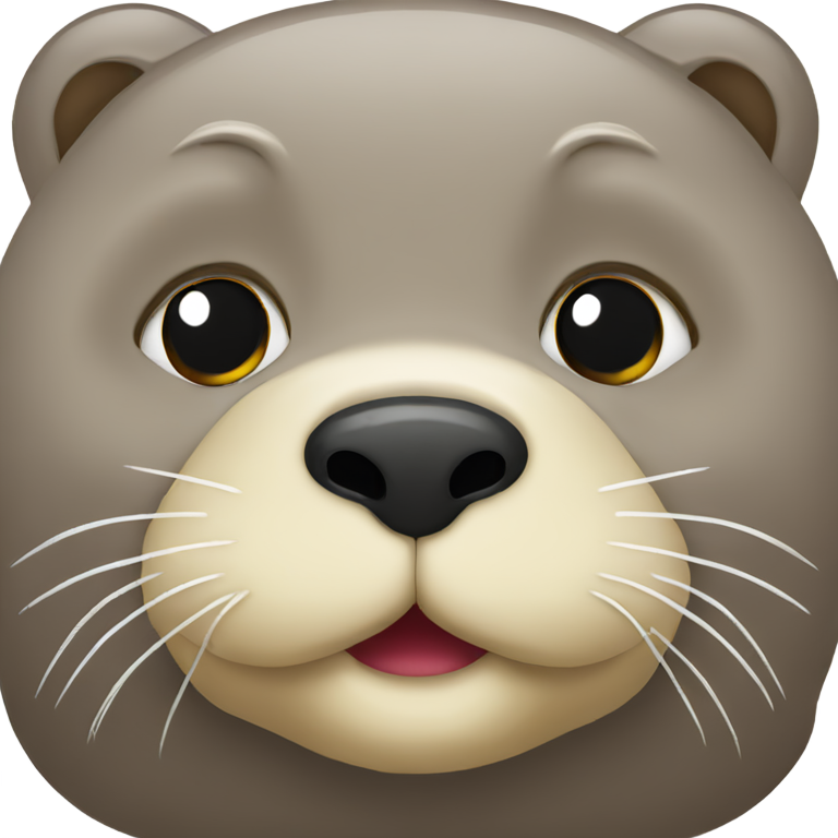 genmoji：一只拉屎的水獭