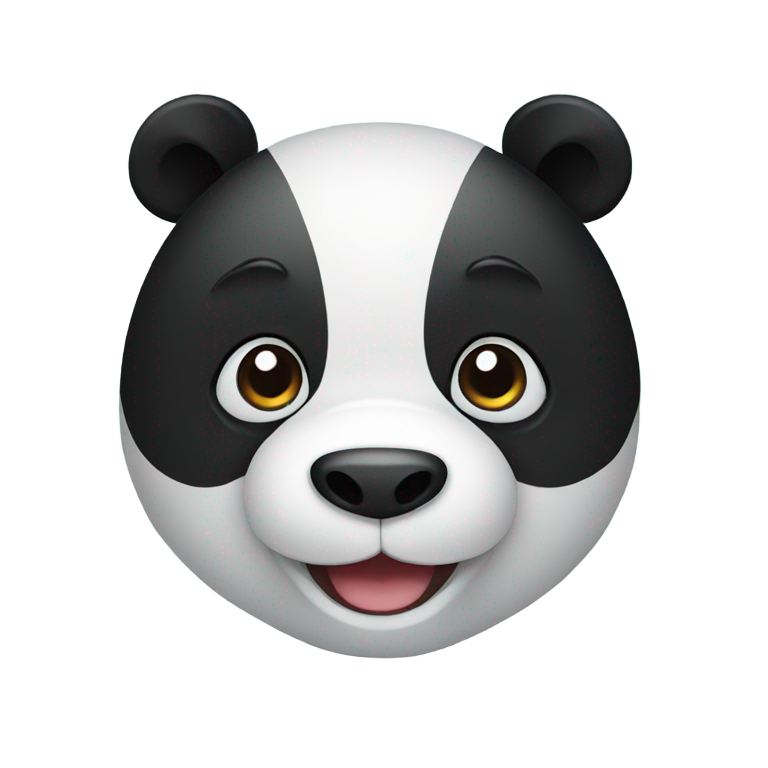 genmoji: panda smiling